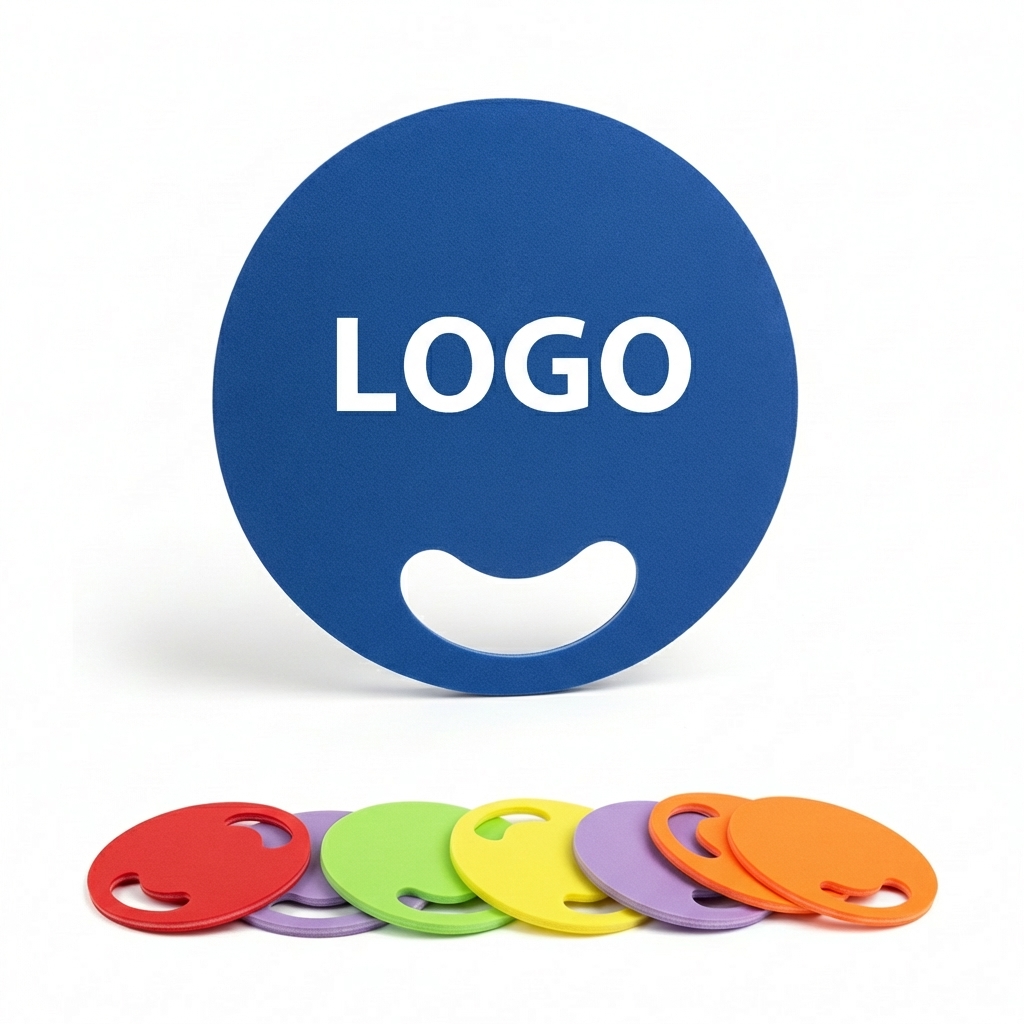 Bold Color 7-Inch Circle Hand Fan for Cooling and Air Circulation