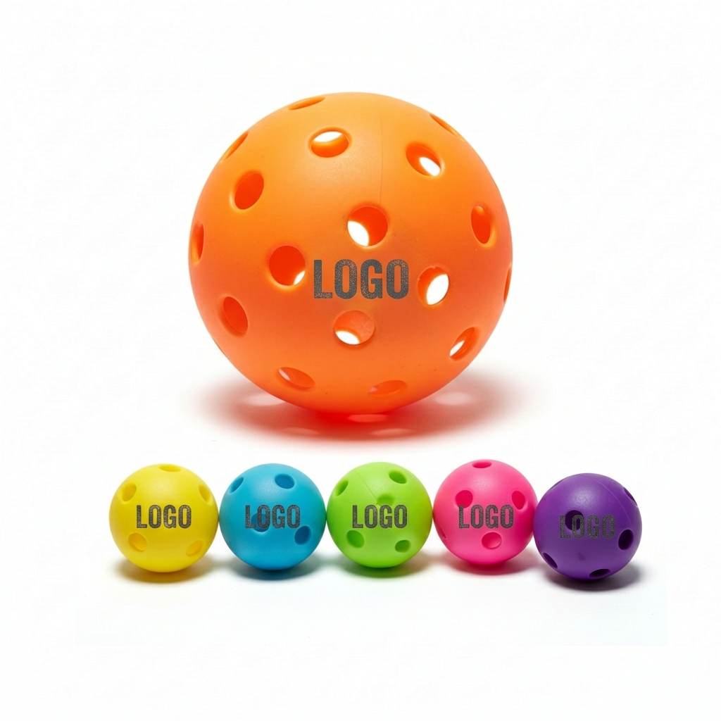 Multicolor 40-Hole Outdoor Pickleball