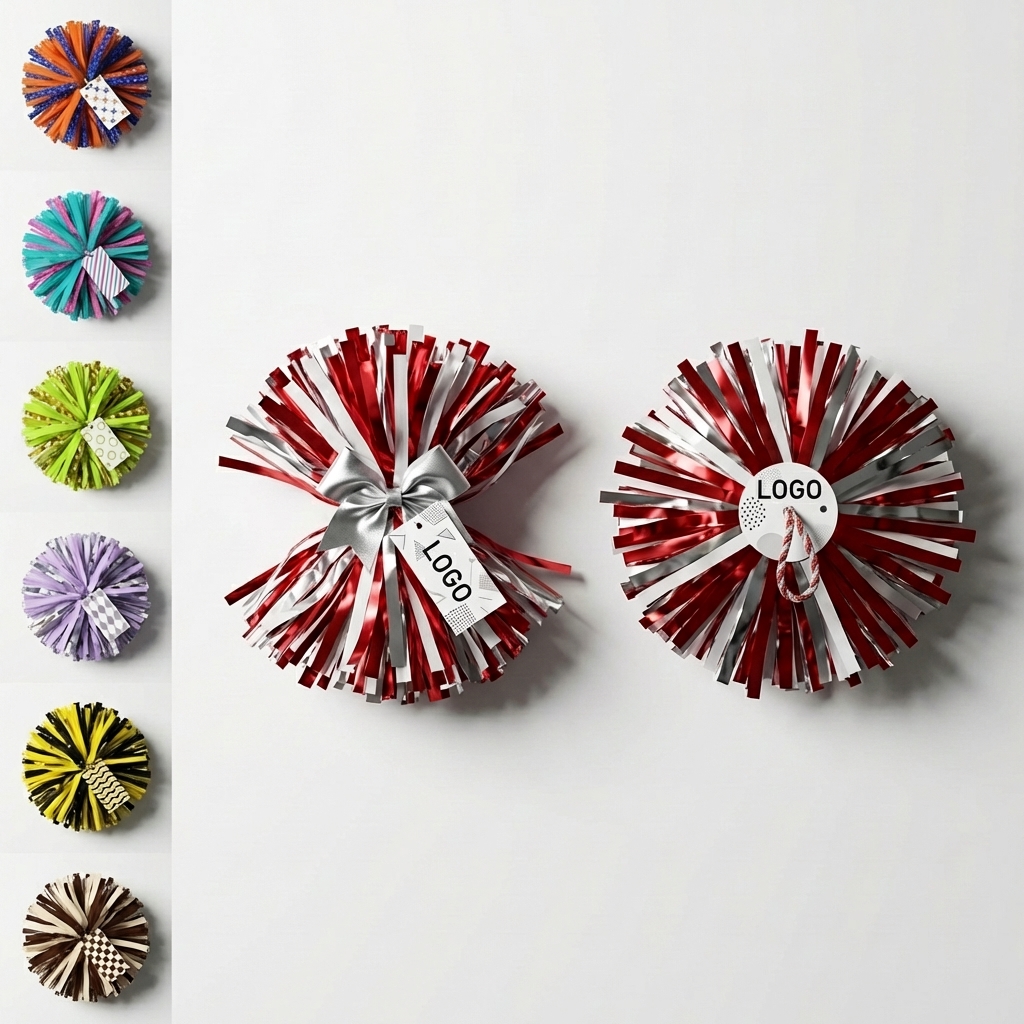 Red and Silver Festive Gift Tassel Decorations