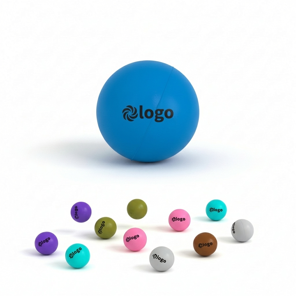 Custom Logo Stress Ball for Office & Gifts - 2.4 Inch PU Hand Strengthener