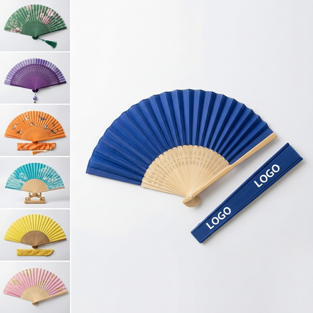 Elegant Bamboo & Paper Hand Fan for Weddings and Gifts