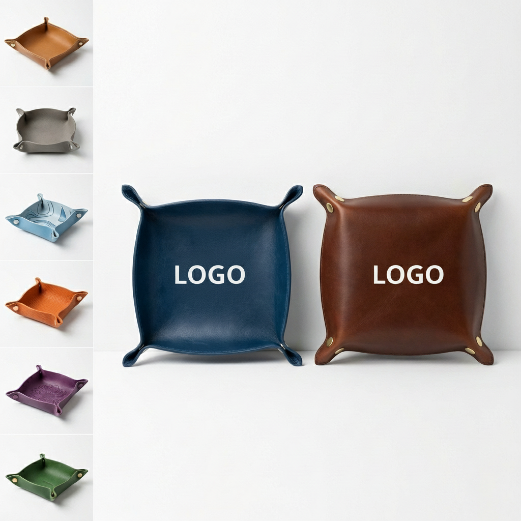 Customizable Collapsible Valet Tray for Keys, Coins & Organizing Odds & Ends