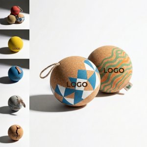 Natural Cork Decorative Balls Set (2.5", 5-Color Mix)